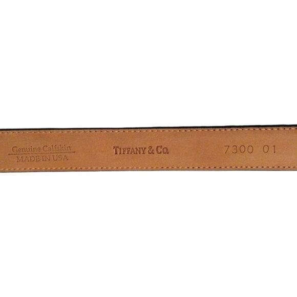 Tiffany & Co. Black Calfskin Belt, Size 32, Black - Picture 3 of 10